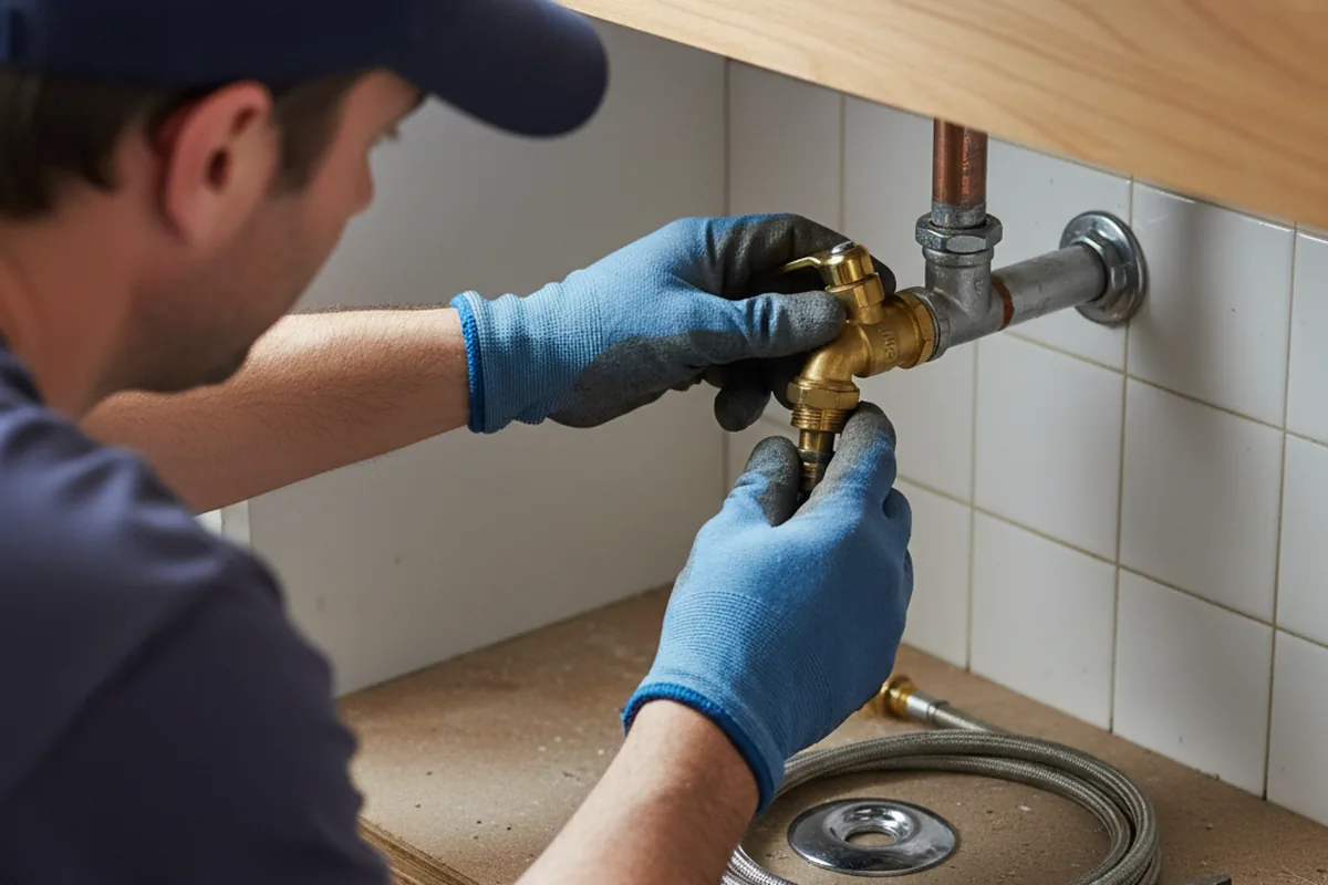 Shutoff valve and fitting work during Emergency Plumbing in Wikieup